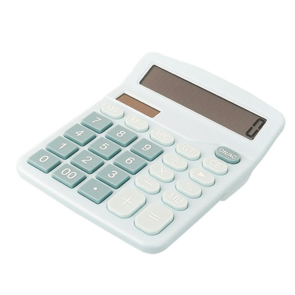 Inerposs Solar Power Calculator, 12 Digit Display, Battery Operated, Long Standby Time, Ideal for Office Use and Financial Calculations
