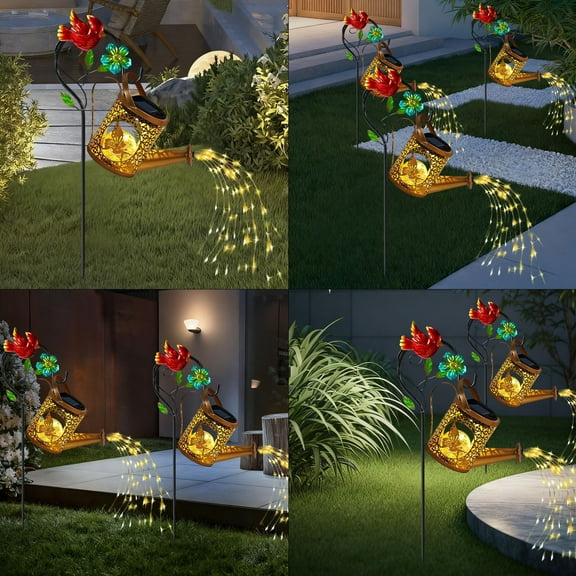 Inerposs Solar Powered Garden Lights, Waterproof Outdoor Ambiance Lamp, Multicolor Decorative Grass Light, Easy Installation Patio Decor, Ideal for Yard and Garden