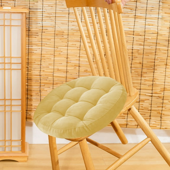 Inerposs Solid Color Chair Cushion, Soft Corduroy Seat Cushion, Thickened Memory Foam Cushion, Comfortable Dining Chair Pillow, Versatile Floor Seating Solution