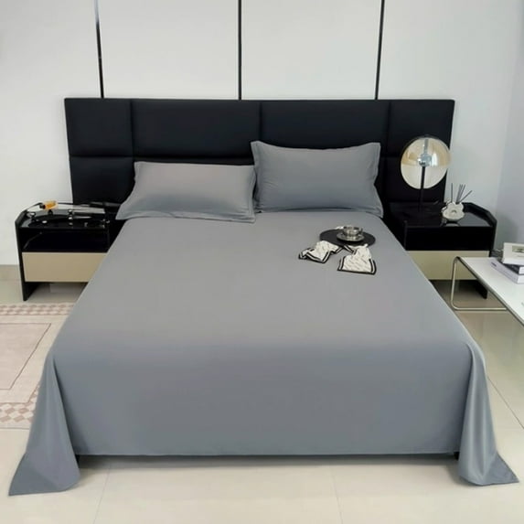 Inerposs Solid Color Ease Skin Friendly Machine Washable Sheets, Soft Comfortable Bed Sheet, Active Printing and Dyeing Process, Available in Eight Colors