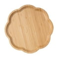thumbnail image 1 of Inerposs Solid Wood Snack Tray, Multi Shaped Storage Tray, Versatile Fruit Platter, Natural Bamboo Serving Tray for Home Use, Sturdy and Elegant Design, 1 of 6