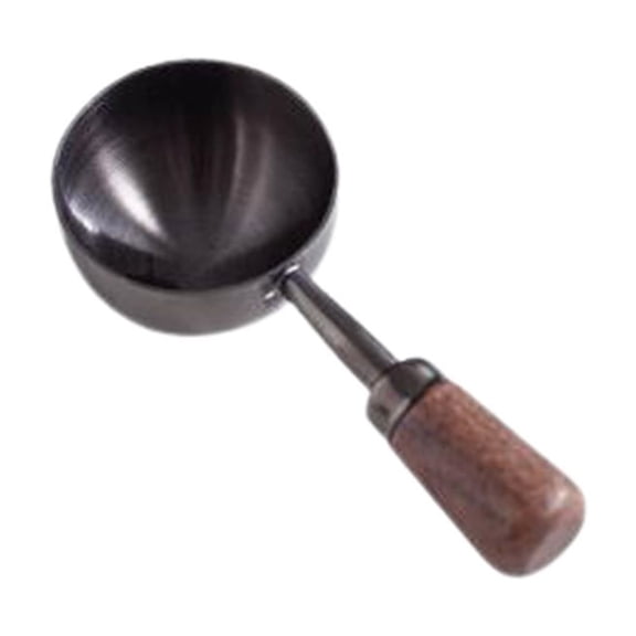 Inerposs Stainless Steel Coffee Measuring Spoon, Wooden Handle Measuring Spoon, Tea Spoon for Baking, Seasoning Measuring Spoon, Kitchen Essential for Coffee Lovers