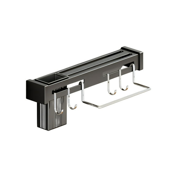 Inerposs Stainless Steel Kitchen Rack, Multifunctional Storage Stand, Wall Hanging Knife Holder, Space Saving Organizer, Easy Installation for Home Use