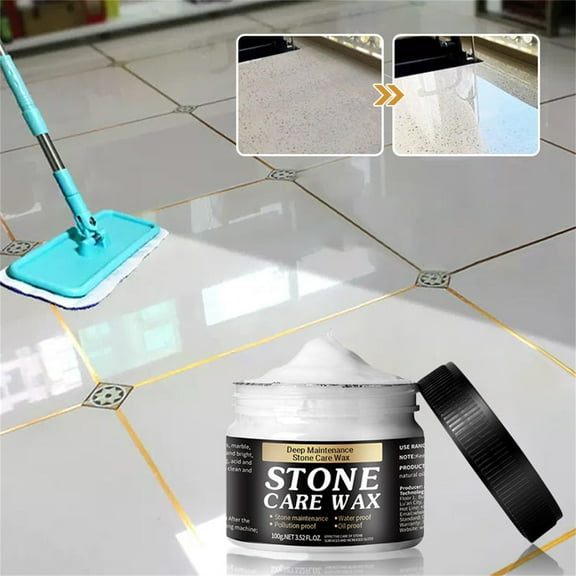 Inerposs Stone Polishing Wax - Floor and Ceramic Tile Maintenance Coating Agent for Body Waxing, 80g