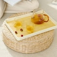 thumbnail image 1 of Inerposs Stylish Storage Tray for Tea Set, Multi-Purpose Tableware Tray, Thick Faux Wood Grain Teacups Teapot Serving Tray, Compact and Convenient Entertaining Tray, 1 of 8