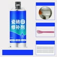 thumbnail image 1 of Inerposs Tile Repair Paste, Floor Tile Adhesive, Crack Repair Kit, Ceramic Glaze Restoration, Easy Application for Home Use, 100g, 1 of 9