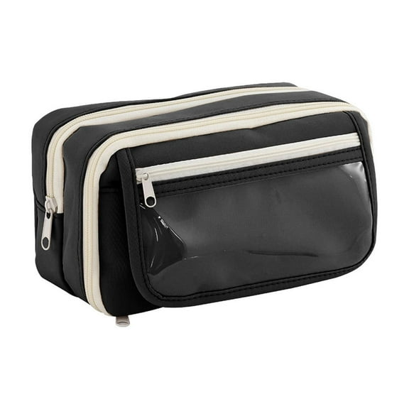 Inerposs Transparent Pencil Case, Nine Layer Storage Bag, Multi Function Cosmetic Bag, Ideal for Students, Perfect Gift for Writers and Artists