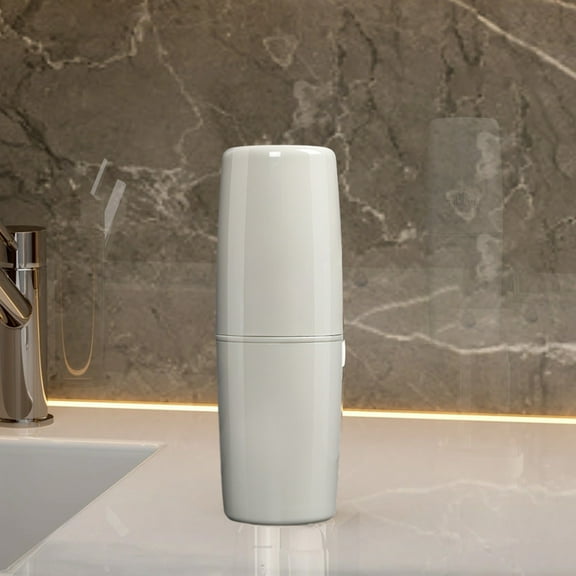 Inerposs Travel Toiletries Set, 4-Piece Travel Shampoo and Lotion Bottles, Portable Travel Container for Toothbrush and Mouthwash, Leak-Proof Travel Accessories for Short Trips