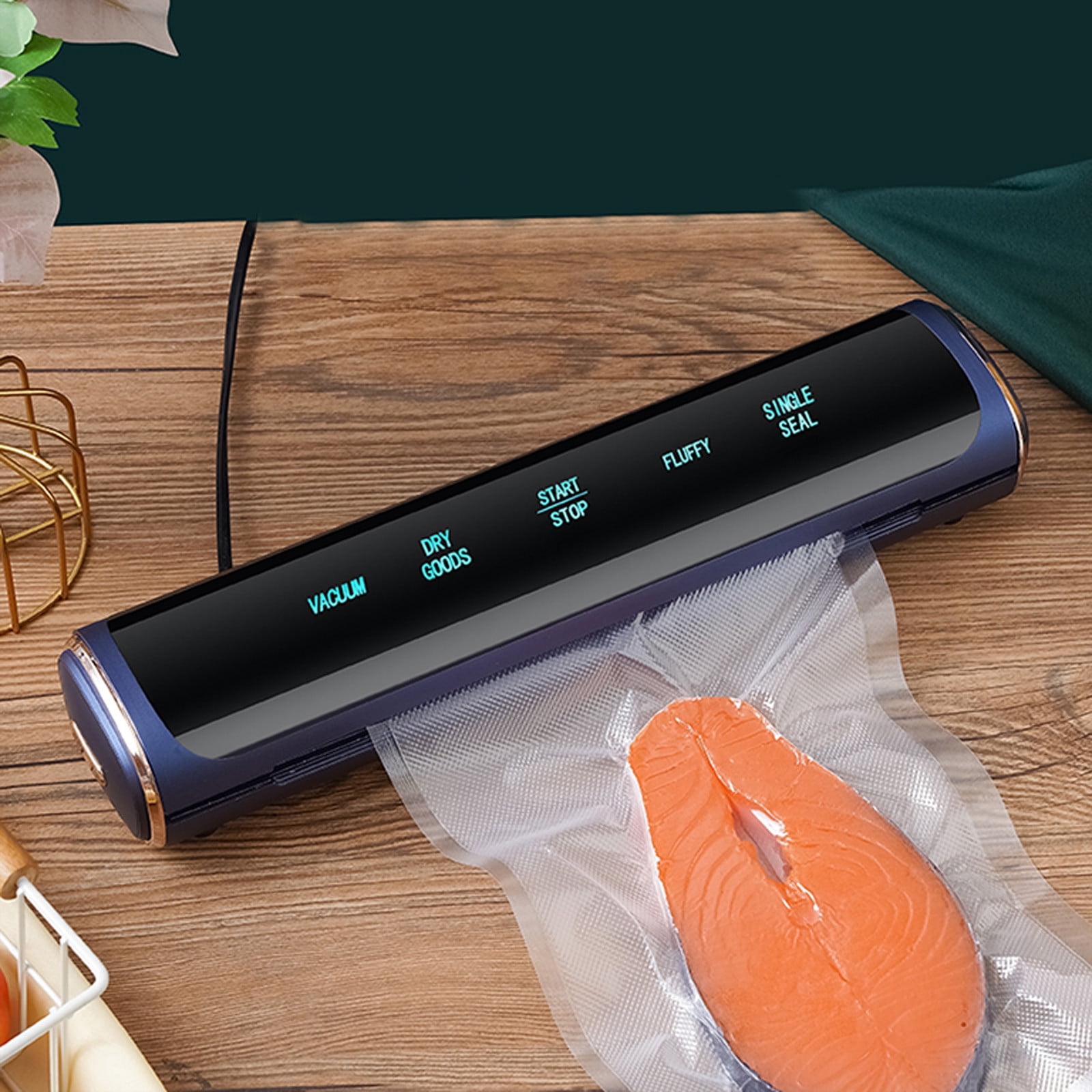 Inerposs Vacuum Sealer Machine, Food Vacuum Sealer for Airtight Food Storage, Dry and Moist Vacuum Sealer, Kitchen Food Sealer for Freshness, Ideal for Home Food Preservation