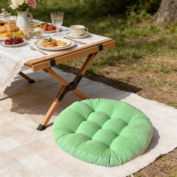 Inerposs Velvet Floor Cushion, Soft Chair Mat, Comfortable Cushions for Reading, Indoor Ottoman Pillow, Home Decor Accessory