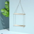 thumbnail image 1 of Inerposs Wood Floating Plant Shelf, Hanging Plant Hanger, Indoor Planter Rack, Decorative Plant Display Stand, Flower Pot Storage Organizer, 1 of 6