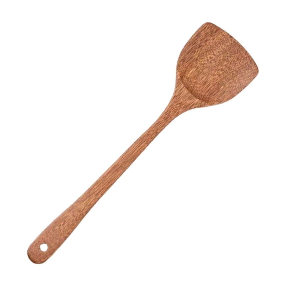 Inerposs Wooden Kitchen Utensil, Non Stick Cooking Spoon, Durable Wooden Shovel, Easy to Clean Cooking Tool, Perfect for Home Cooking