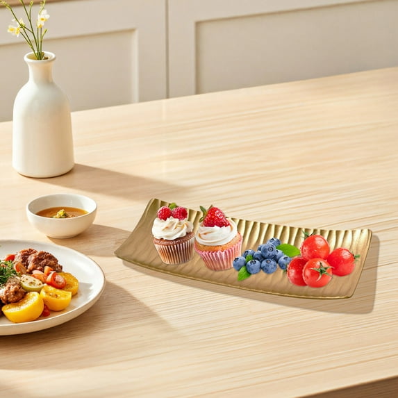 Inerposs Wooden Storage Tray, Snack Tray, Candy Tray, Home Decor, Living Room Table Organizer, Stylish Storage Solution for Home, Perfect Gift for Housewarming and Weddings