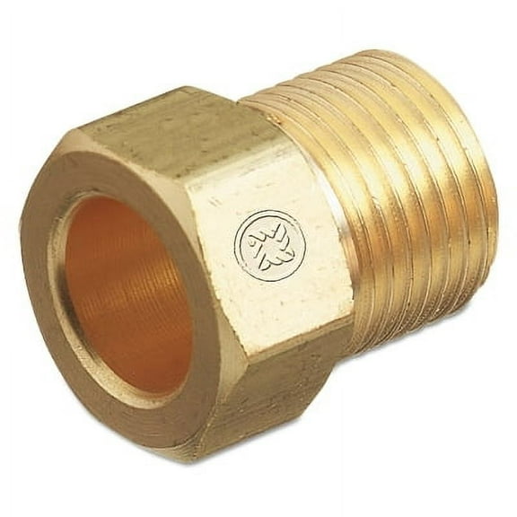 Inert Arc Nuts, Brass, Hex, B-Size, 5/8 In - 18, Inert Gas | Bundle of 5 Each