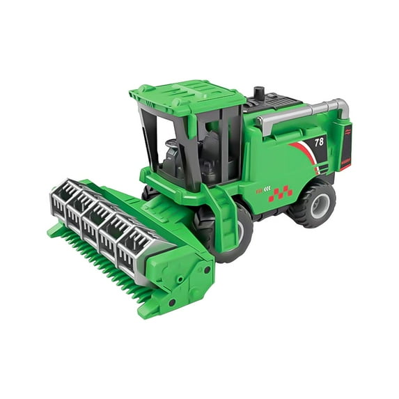 Inertia Farm Harvester Tractor Toy Simulation Crop Cutter Construction Vehicle for 3-6 Years Role Play Educational Gift