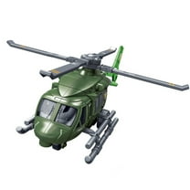 Inertia Powered Helicopter Toy with Rotating Propeller Pull Back Action Simulation Aircraft Realistic Sound Effects Aviation Model
