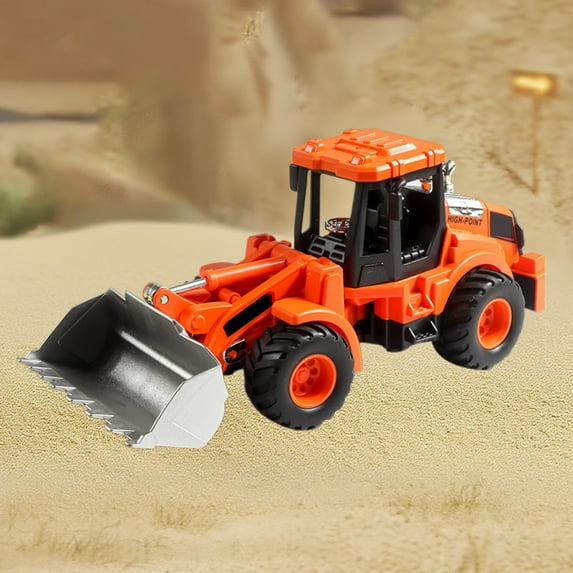 Inertial Engineering Vehicle Toy for Kids – Fall-Resistant Construction Excavator, Bulldozer, Forklift, Loader Car, Push-and-Go Toy for Boys and Toddlers