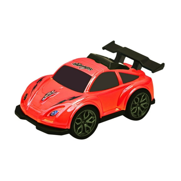 Inertial Flip Stunt Car Toy Double-Sided Push Activated No Battery Needed for Flip Action Vehicle Party Favors Durable ABS Playset​(Red,D)