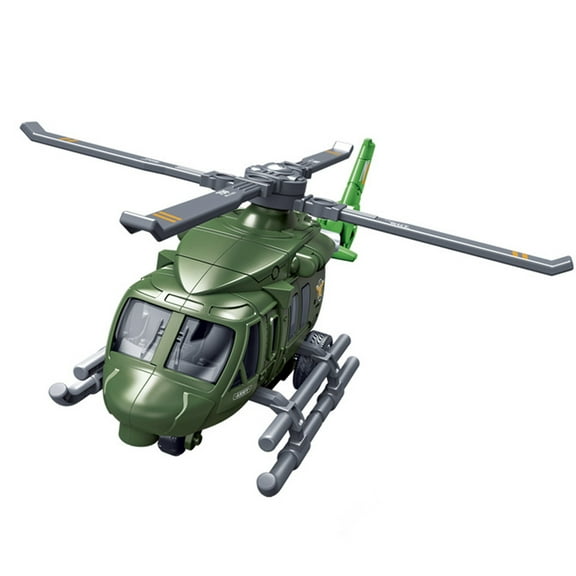 Inertial Helicopter Toy With Rotating Propellers, Simulation Aircraft For Fun Play