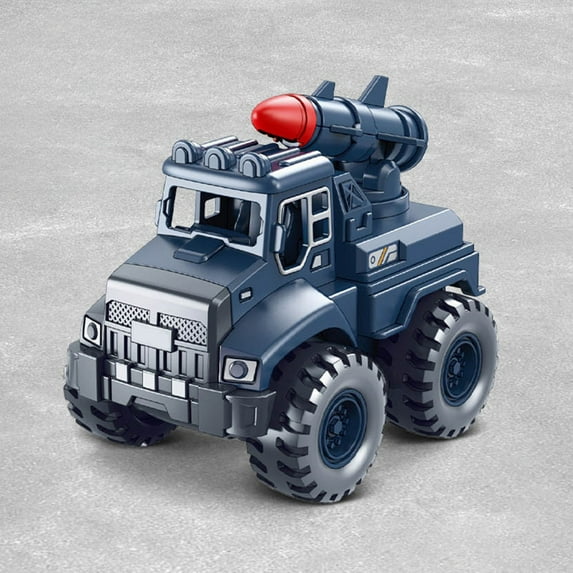 Inertial Toy Cars for Boys, 1:64 Scale Simulation Garbage Truck with Sanitation Vehicle, Construction Engineering Play Set for Kids Ages 3-5 4-6 5-7, 4.64"