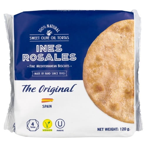 Ines Rosales Original Sweet Tortas Biscuits 120g, British Import (Pack of 2)
