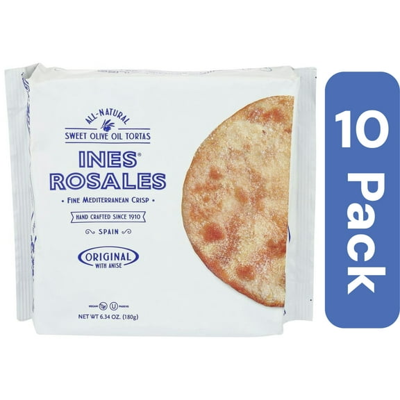 Ines Rosales Sweet Olive Oil Tortas 6.34 oz (Pack Of 10)