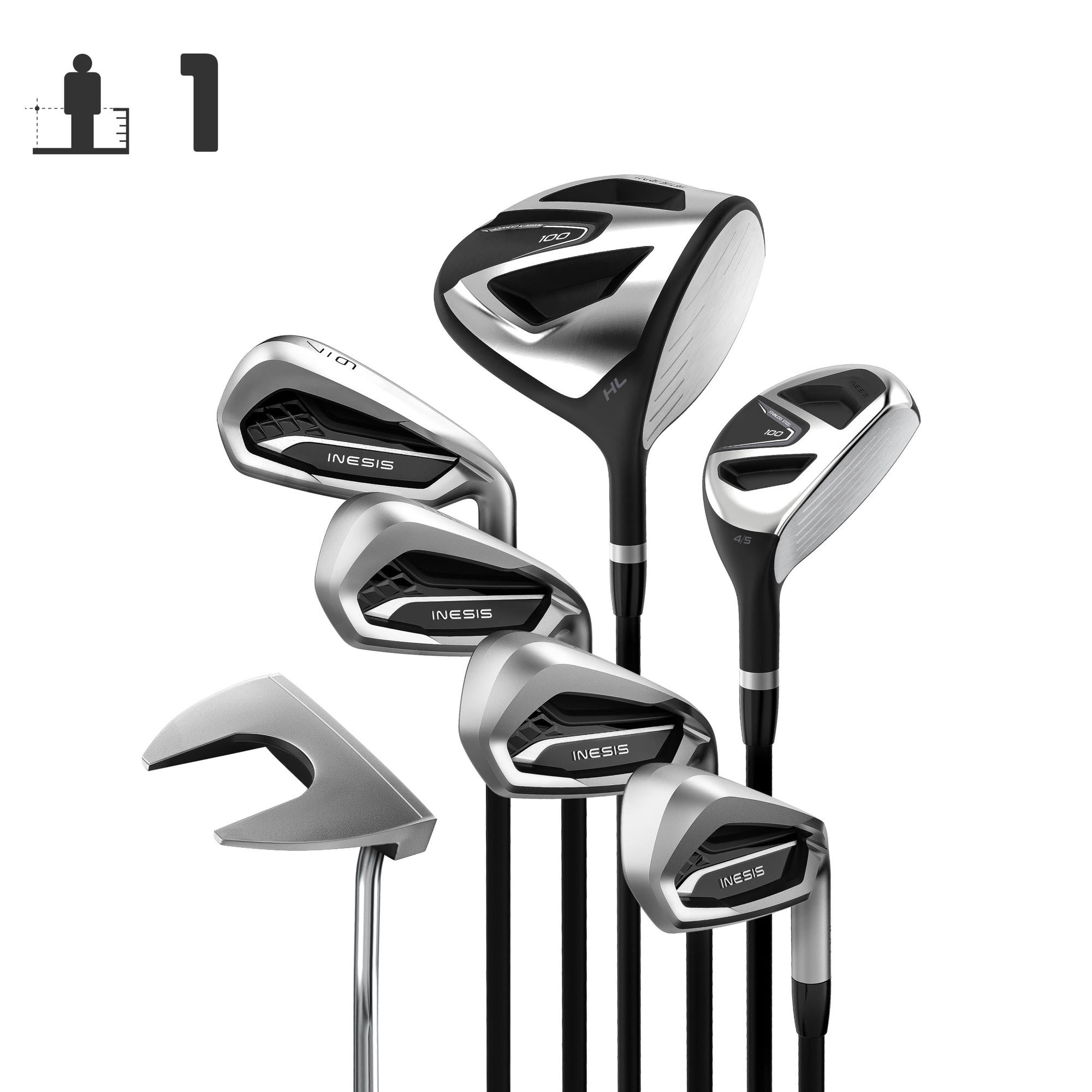 Inesis 100 Golf Club Set - 7 Piece, Right Handed - Walmart.com