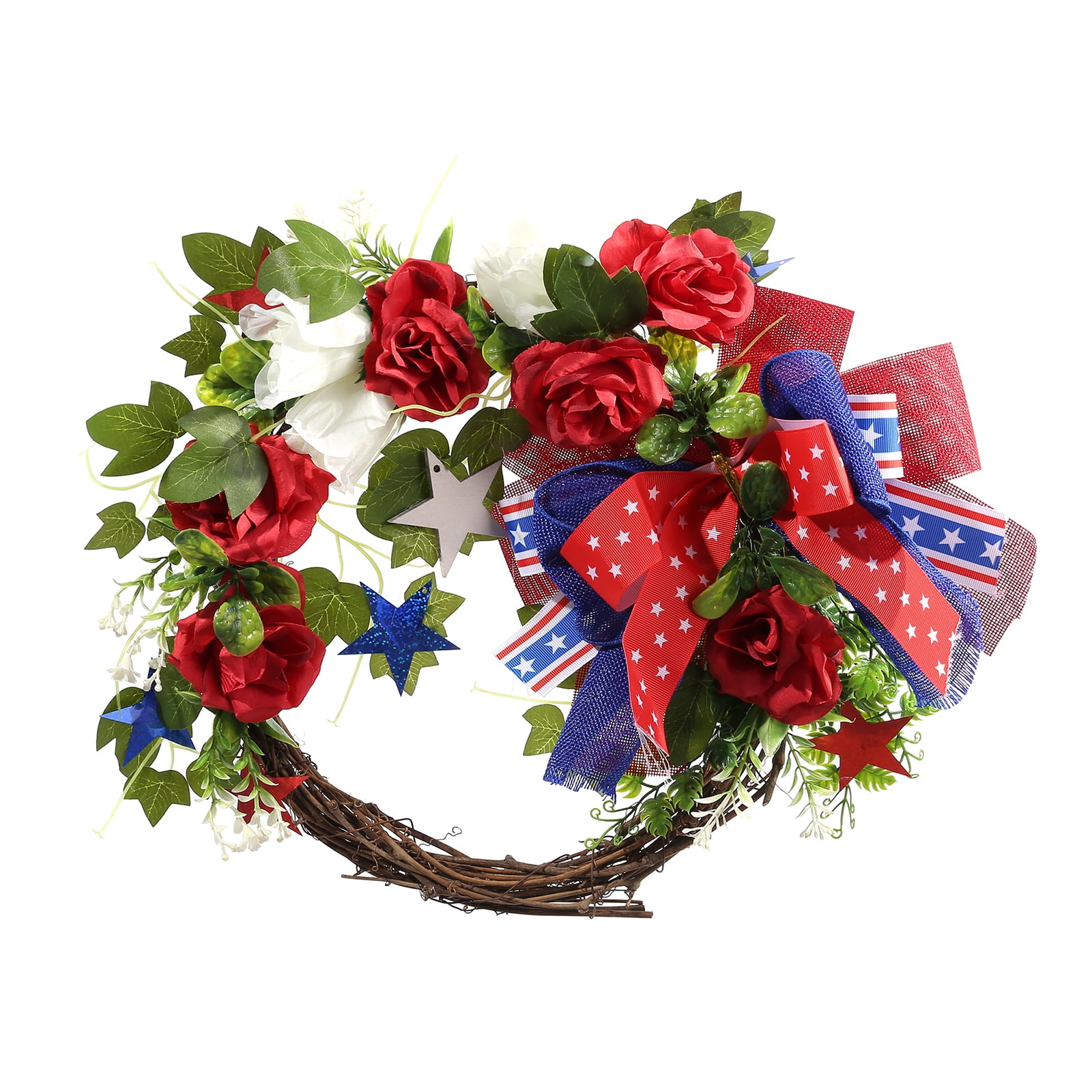Inevnen 4th of July Patriotic Wreaths for Front Door, Handcrafted ...