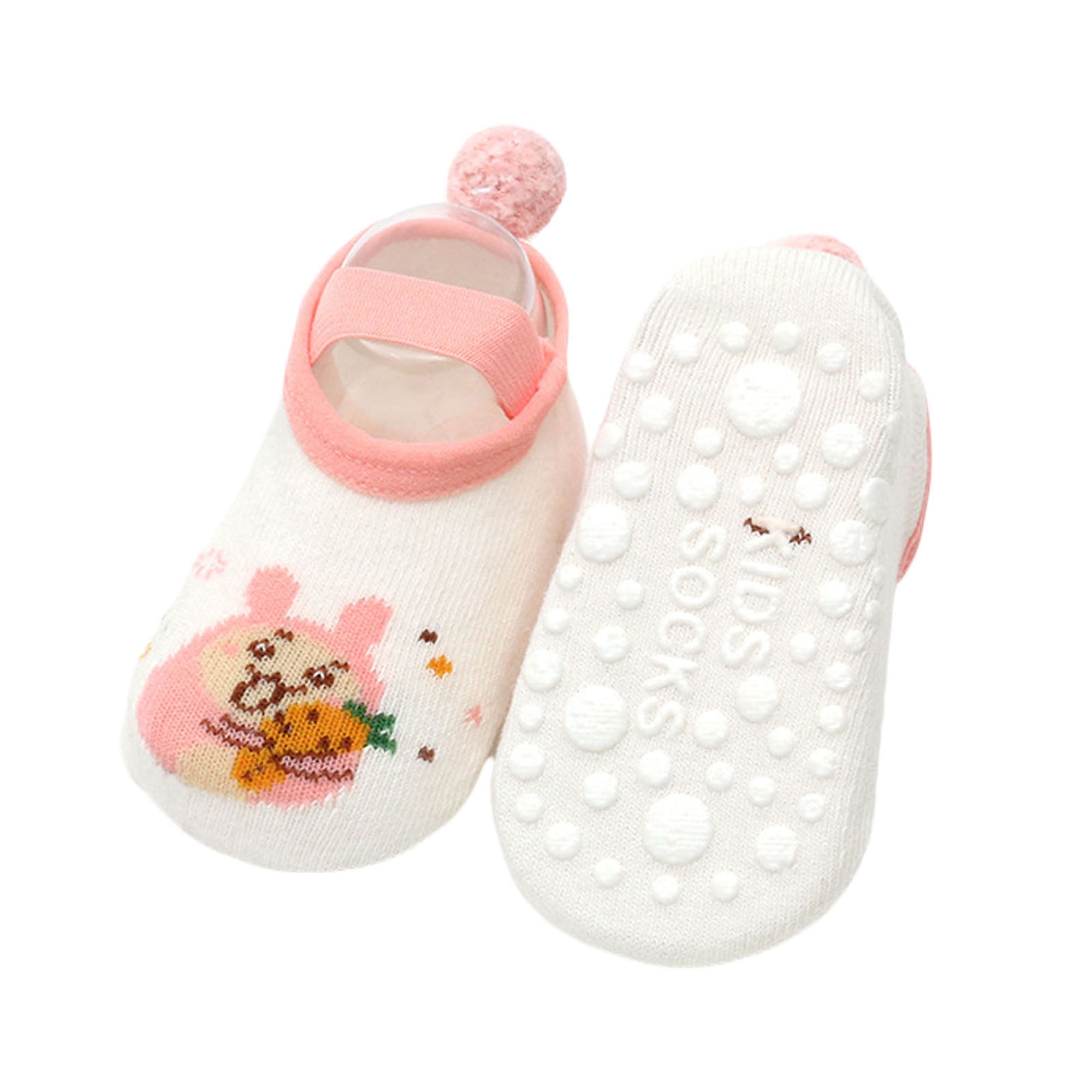 Inevnen Anti Slip Non Skid Baby Socks with Grip for Infant Toddler Girls Slipper