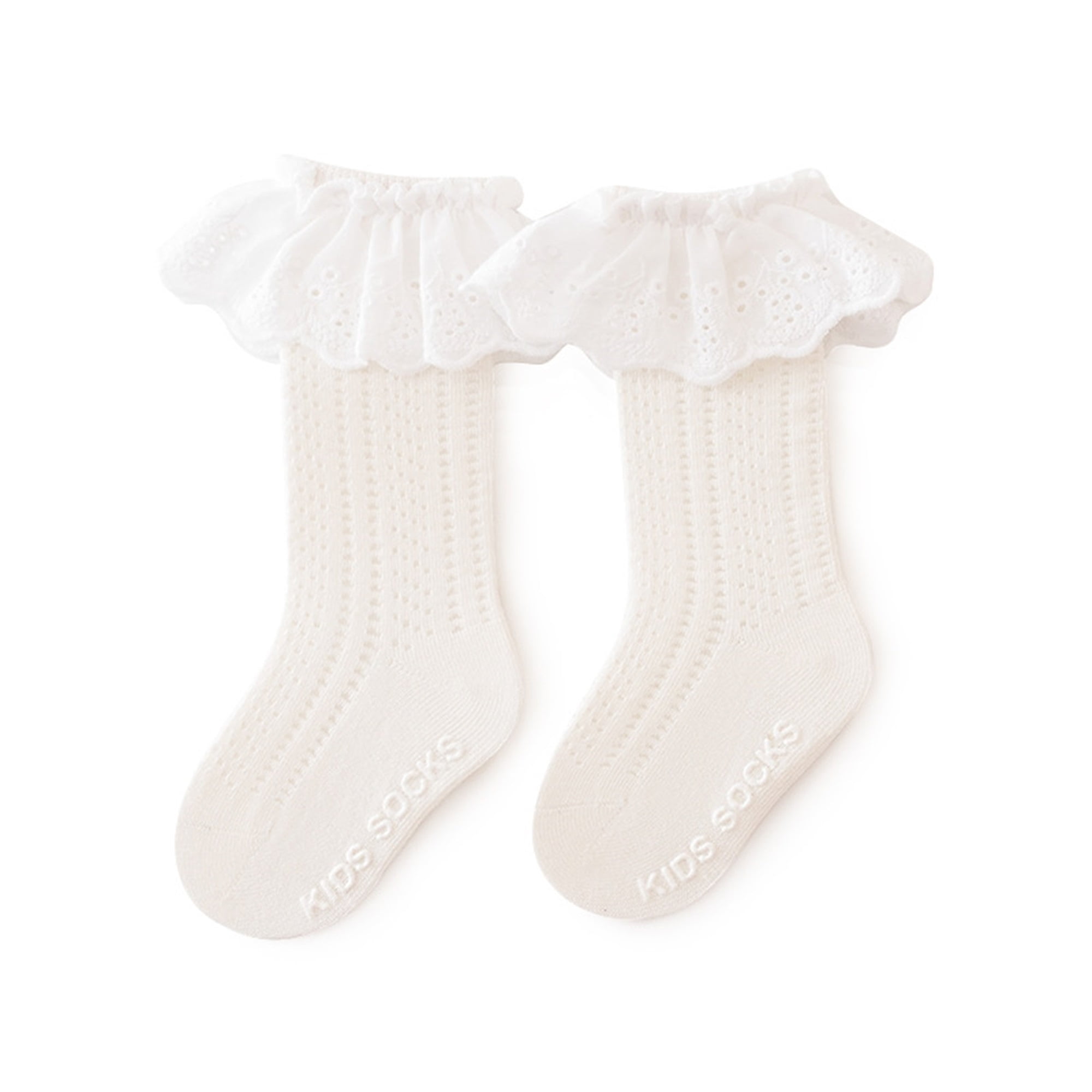 Inevnen Baby Girls Dress Socks Cute Ruffle Princess Socks Breathable