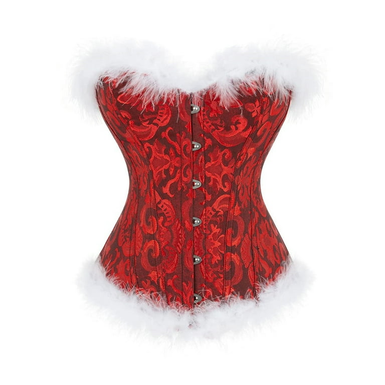 velvet santa corset costume