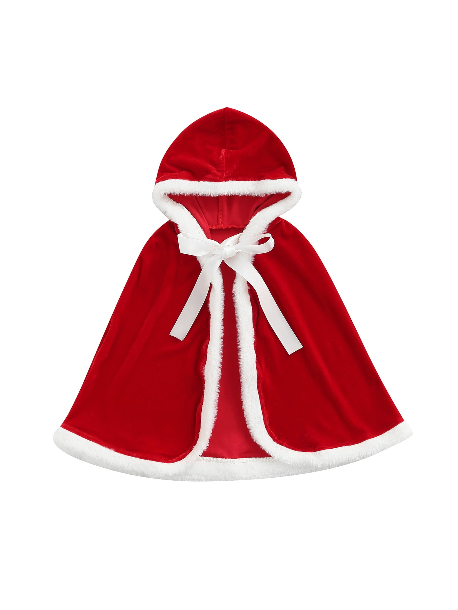Inevnen Christmas Velvet Shawl Cloak Cape Mrs Santa Claus Cape