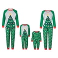 thumbnail image 1 of Inevnen Family Matching Christmas Pajamas SetRomper/Christmas Tree Pattern Tops + Pants, 1 of 6