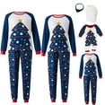 thumbnail image 1 of Inevnen Family Matching Christmas Pajamas SetRomper/Christmas Tree Pattern Tops + Pants, 1 of 5