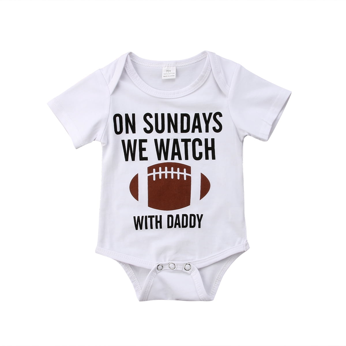 : Kids Football T-Shirt, On Sundays We Watch Football with Daddy,  Crew Neck Tee : Clothing, Shoes & Jewelry