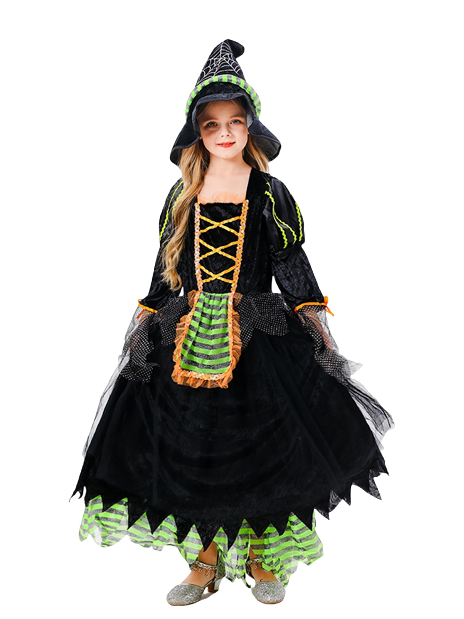 Halloween Girls' Witch Performance Costume Party Dress main image 0
