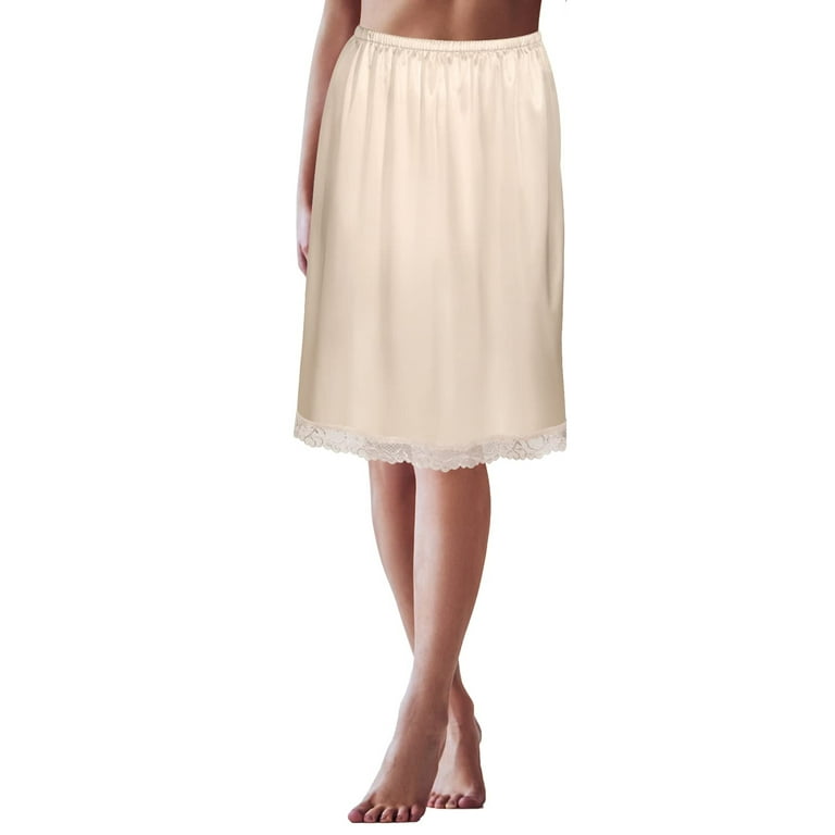 Half Slips for Women Elastic Underskirt Short/Long Skirt Anti Static Half  Slip 