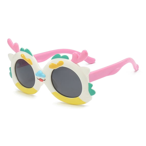 Inevnen Kids Girls Boy Polarized Sunglasses Lightweight Cute Cartoon Sun Protection Glasses for Toddler Jewelry Accessories