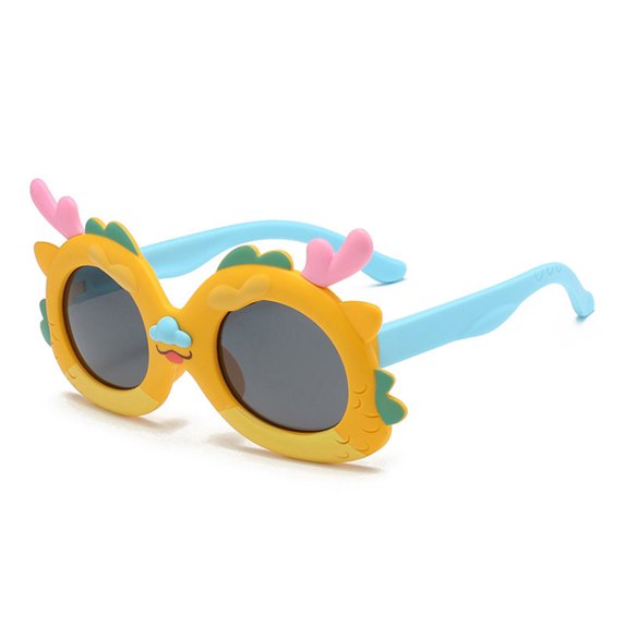 Inevnen Kids Girls Boy Polarized Sunglasses Lightweight Cute Cartoon Sun Protection Glasses for Toddler Jewelry Accessories