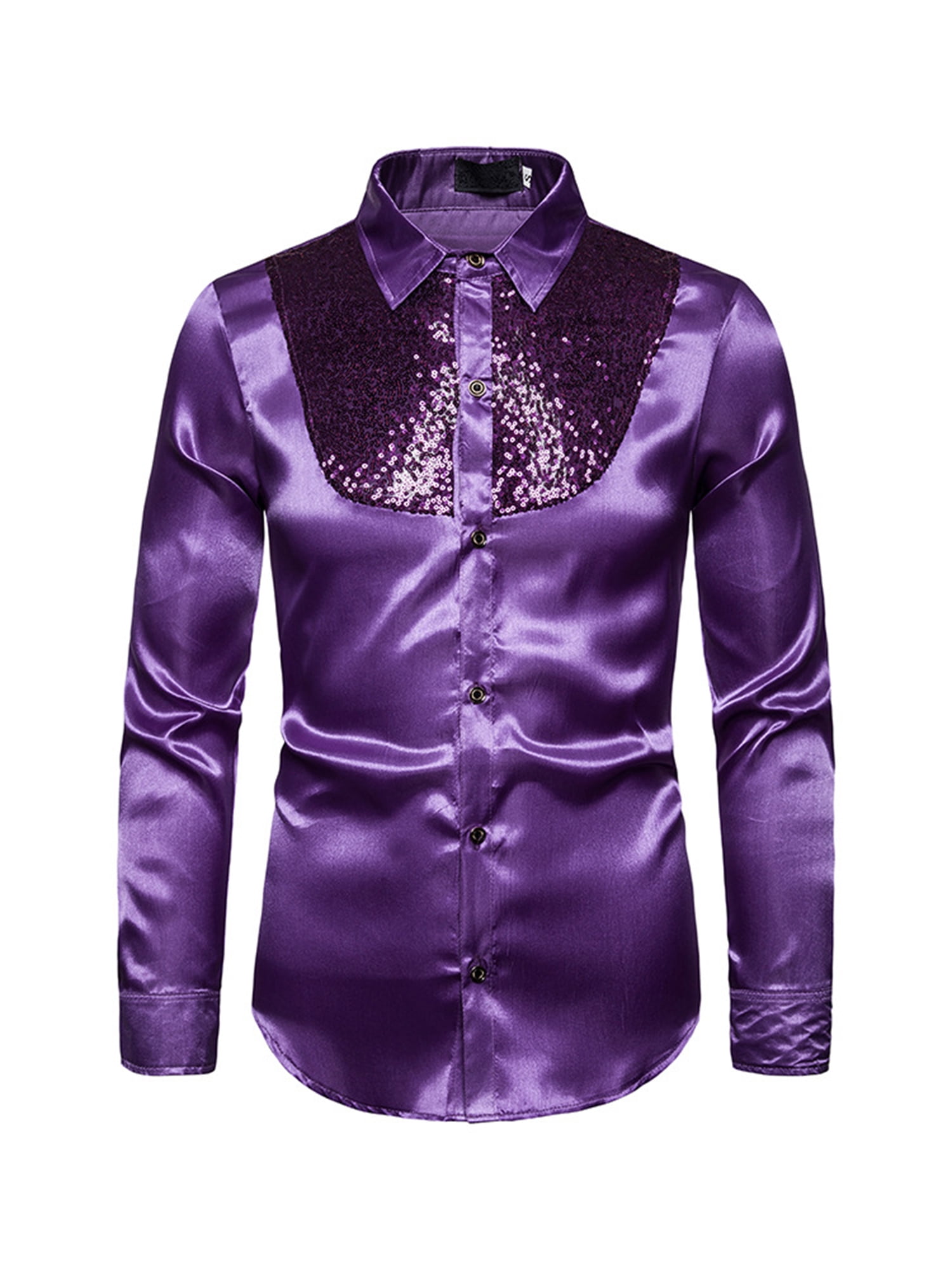 glitter dress shirt The Glamorous Sequin Dress Shirt (Red) – The Sassy Boo Boutique main image 0