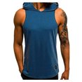 thumbnail image 1 of Inevnen Mens Tank Top with Hood Pocket Gym Hoodie Workout Sleeveless Muscle Shirt, 1 of 10