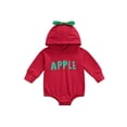 thumbnail image 1 of Inevnen Newborn Apple Hoodie Romper Baby Boy Girl Jumpsuit Playsuit One Piece Outfit Clothes, 1 of 8
