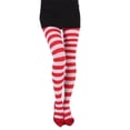 thumbnail image 1 of Inevnen Novelties Women's Adult Striped Tights Thigh High Stocking for Christmas Costume Accessory, 1 of 6