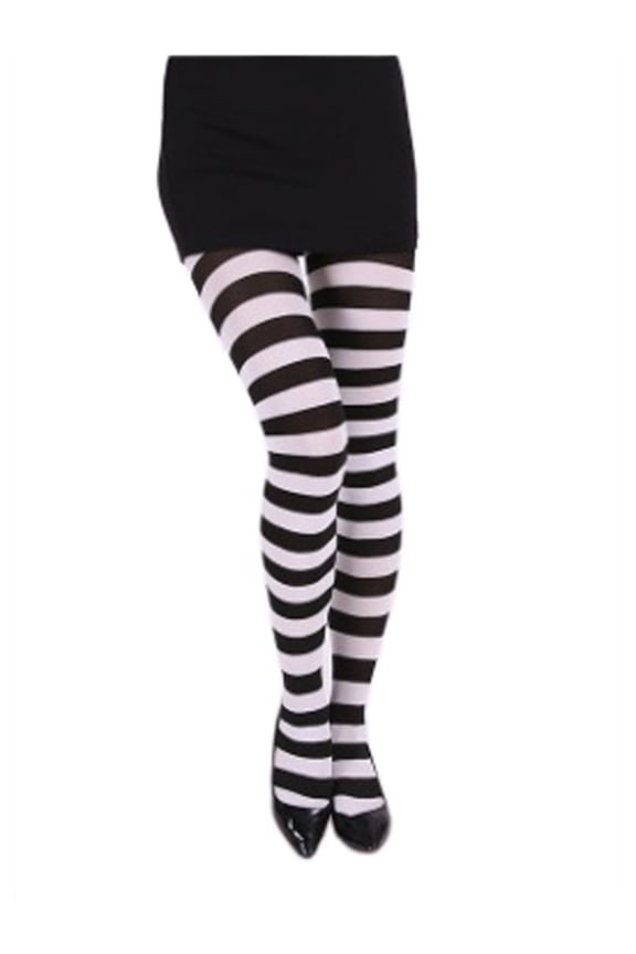 Novelties Women's Adult Striped Tights Thigh High Stocking for Christmas Costume Accessory