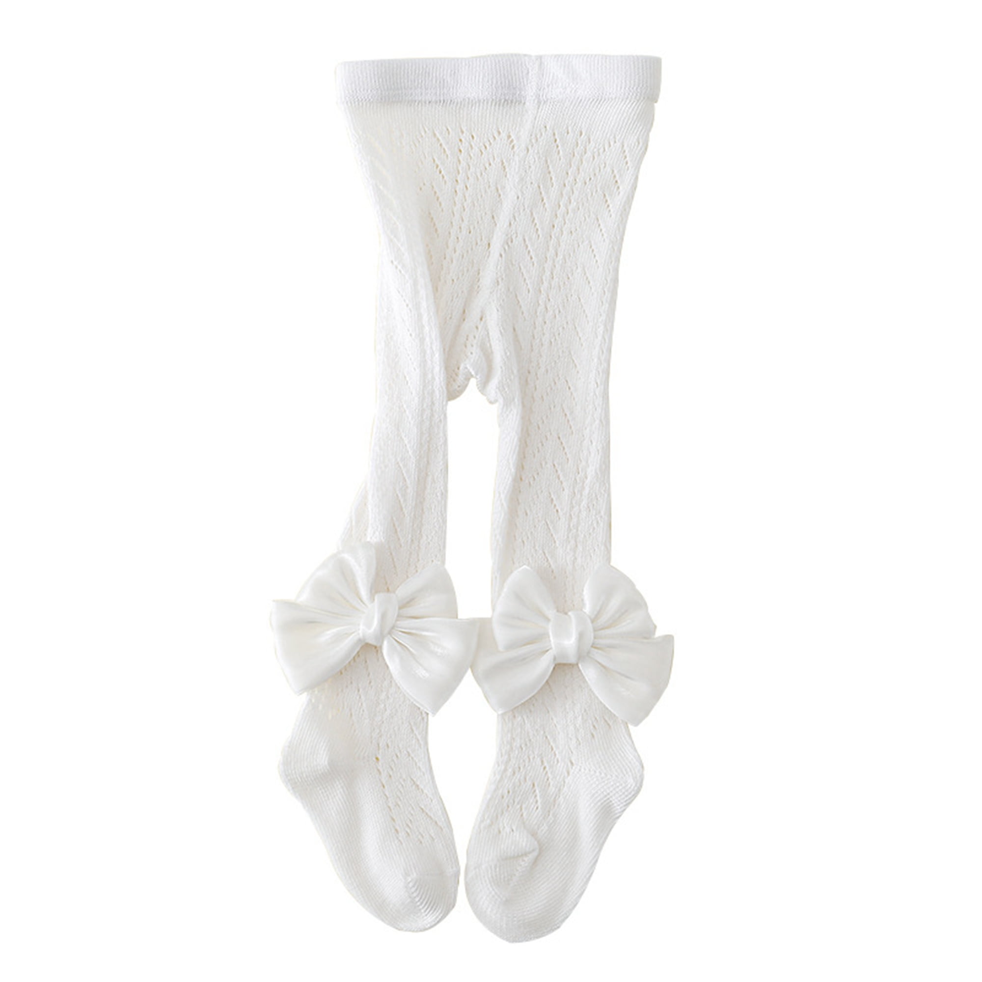 Baby Girl Tights Color White Winter/Summer