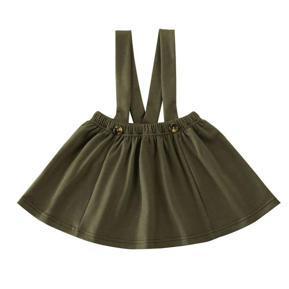 Inevnen Toddler Baby Girls Strap Suspender Skirt Overalls Dress Outfit