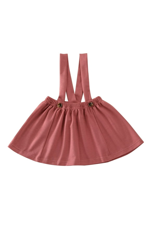 Toddler Baby Girls Strap Suspender Skirt Overalls Dress Outfit