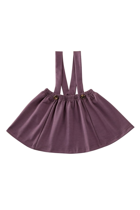 Toddler Baby Girls Strap Suspender Skirt Overalls Dress Outfit