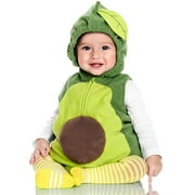Inevnen Unisex Baby Avocado Costume Infant Boys Girl Velvet Avocado Onesie Stuff Halloween Outfits