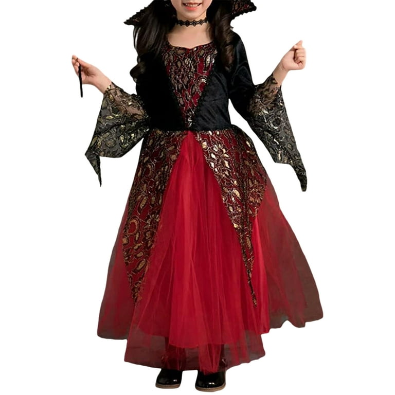 Kids Gothic Lace Vampiress Costume Kids Gothic Lace Vampiress Costume